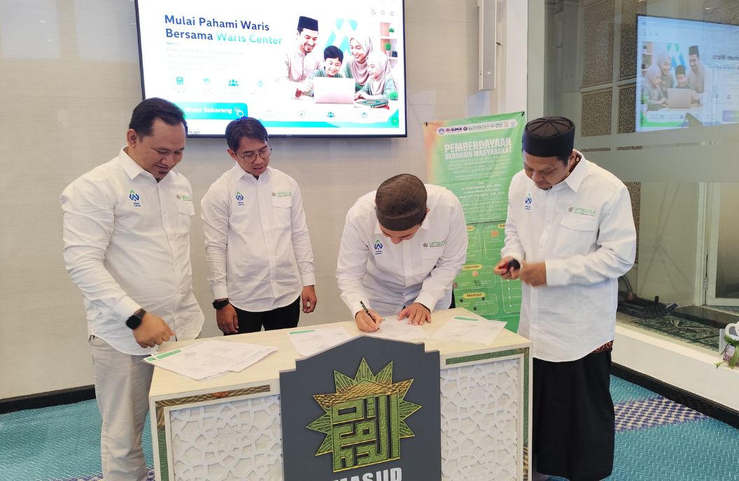 Perkuat Keberlanjutan Waris Center Berbasis Masjid Umsura dan PRM Geluran Teken MoA
